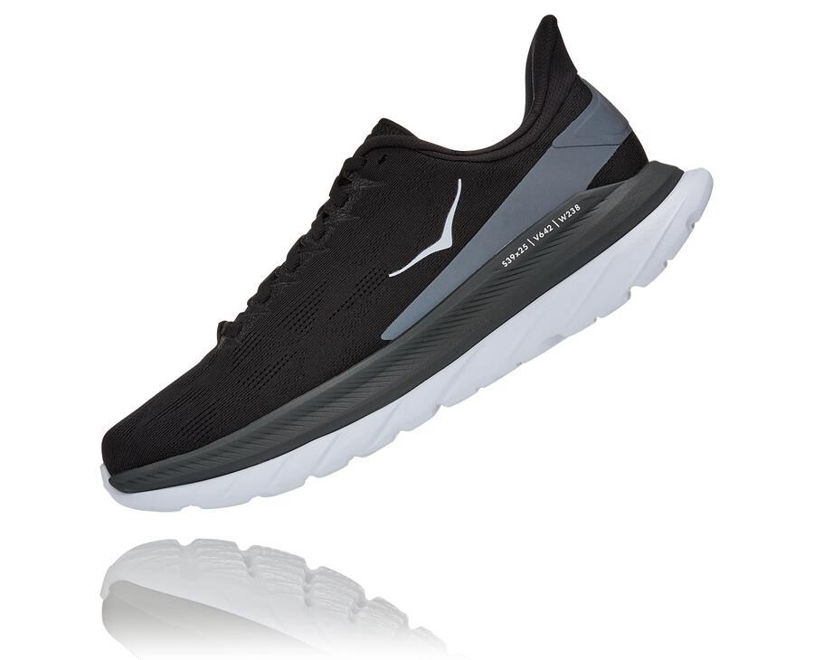 Hoka One One Running Shoes Mens Black/White - Mach 4 - 14932TIMZ